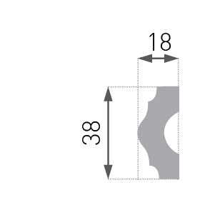 Декоративен перваз E-18