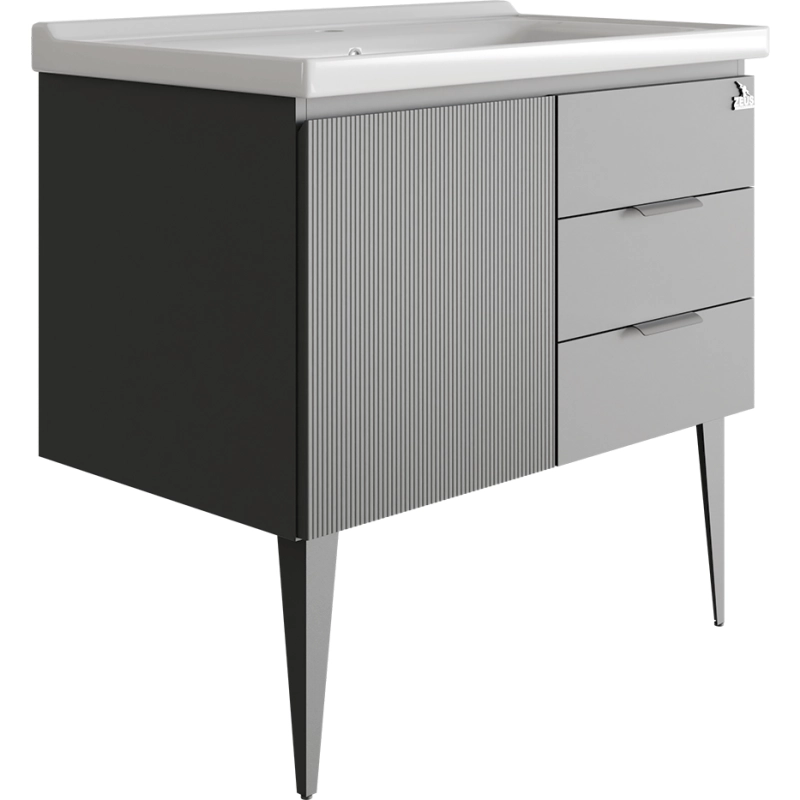 ПВЦ долен и горен шкаф с LED огледало против запотяване Z-2068