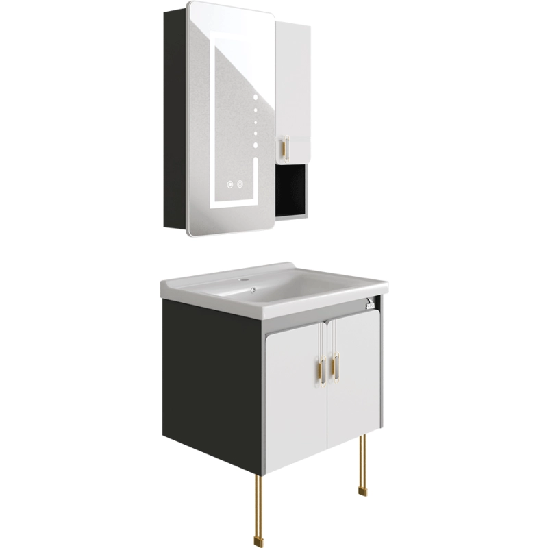 ПВЦ долен и горен шкаф с LED огледало против запотяване Z-2058