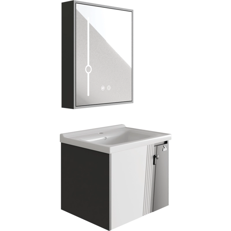 ПВЦ долен и горен шкаф с LED огледало против запотяване Z-970