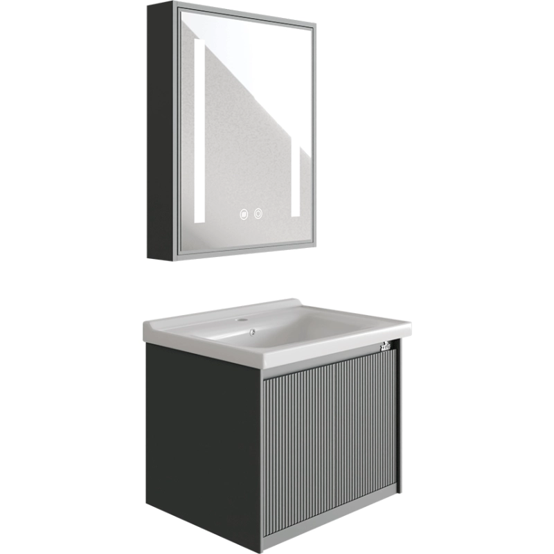 ПВЦ долен и горен шкаф с LED огледало против запотяване Z-965