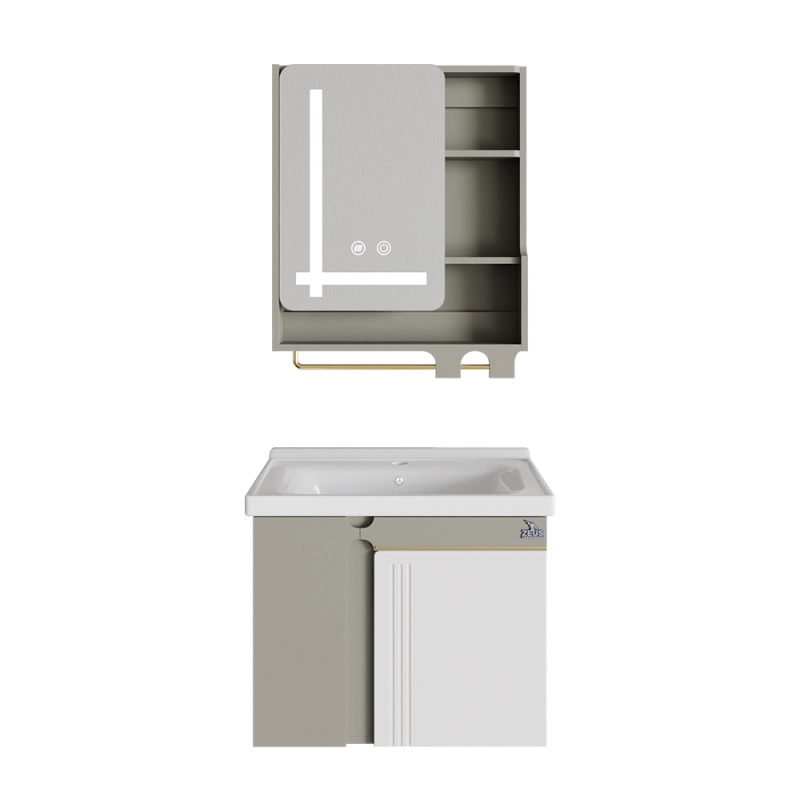 ПВЦ долен и горен шкаф с LED огледало против запотяване Z-955