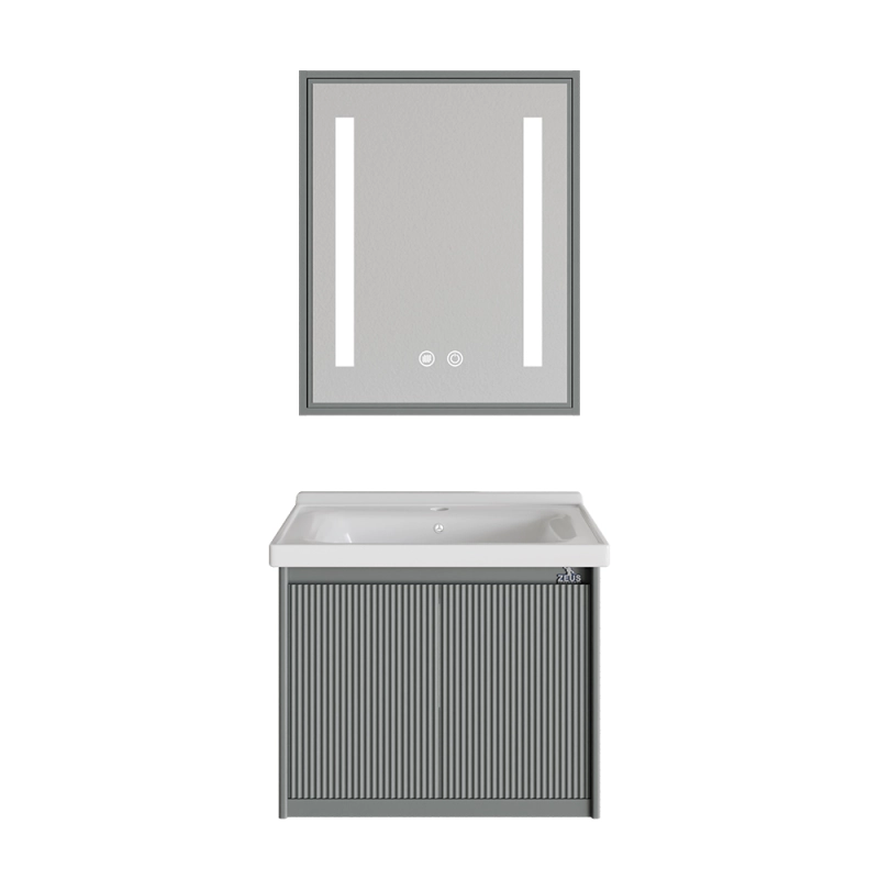 ПВЦ долен и горен шкаф с LED огледало против запотяване Z-965