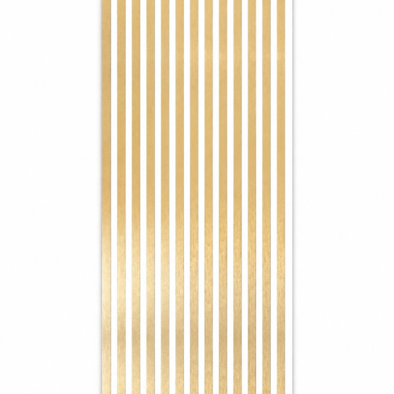Акустичен панел от MDF 60x275см Голд-Бял + ПОДАРЪК: Лепило