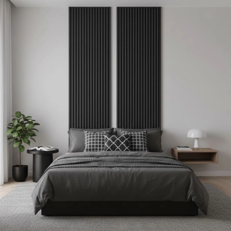 Акустичен панел от MDF 60x275см Антрацит