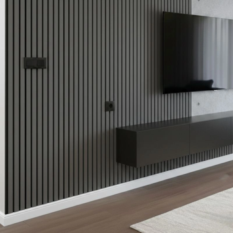 Акустичен панел от MDF 60x275см Антрацит