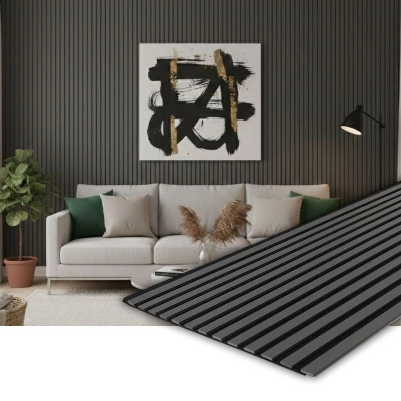 Акустичен панел от MDF 60x275см Антрацит