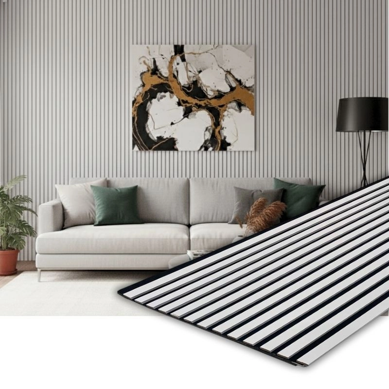 Акустичен панел от MDF 60x275см Бял