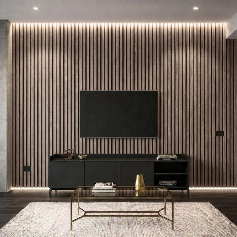 Акустичен панел от MDF 60x275см Винтидж + ПОДАРЪК: Монтажно лепило