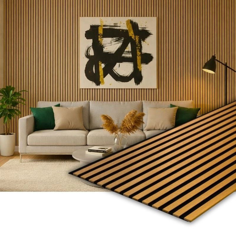 Акустичен панел от MDF 60x275см Голд