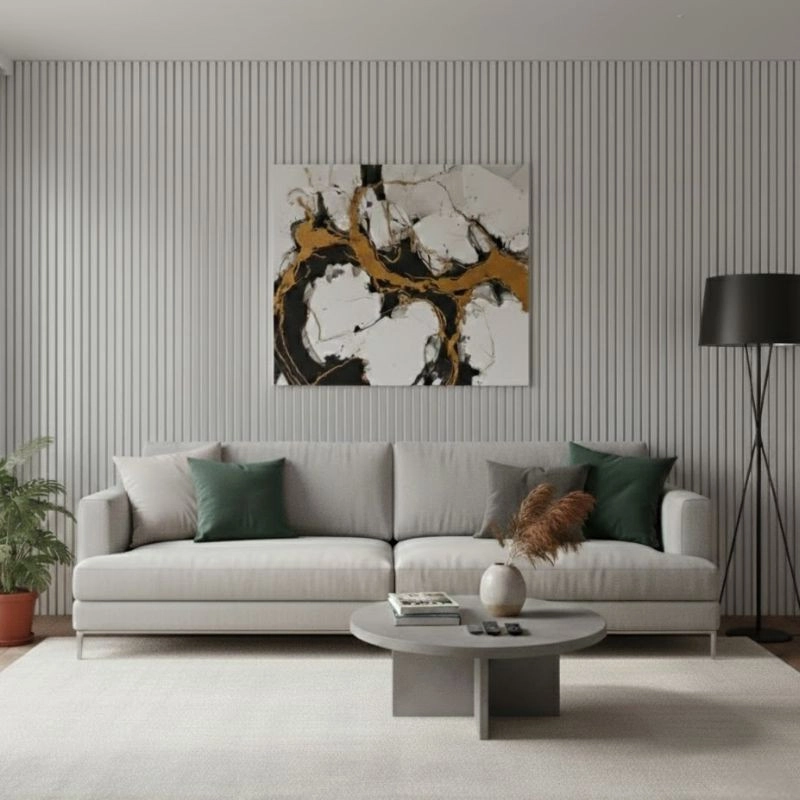 Акустичен панел от MDF 60x275см Силвър