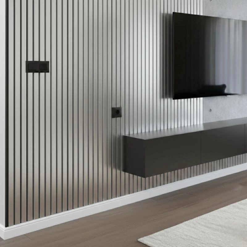 Акустичен панел от MDF 60x275см Силвър