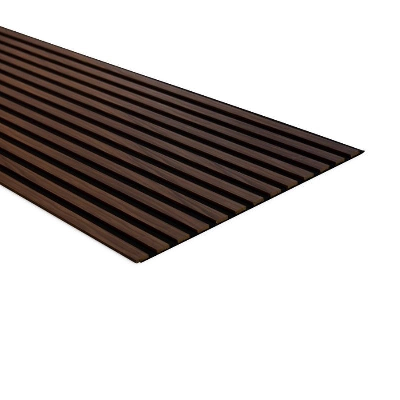 Акустичен панел от MDF 60x275см Тъмен Орех + ПОДАРЪК: Монтажно лепило