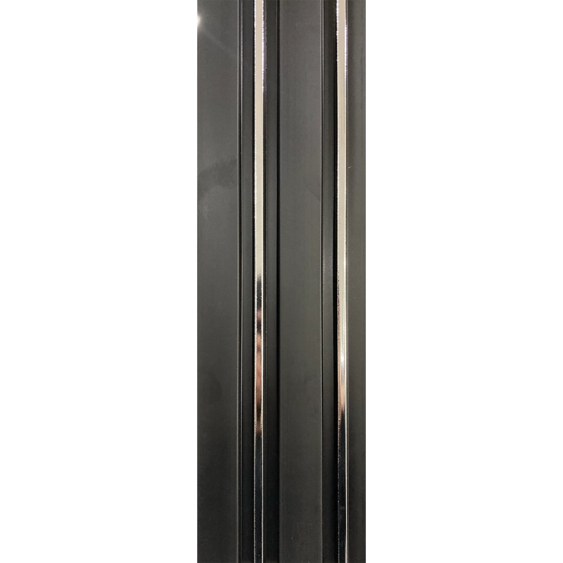 Декоративен линеен панел от PVC Дубай черно
