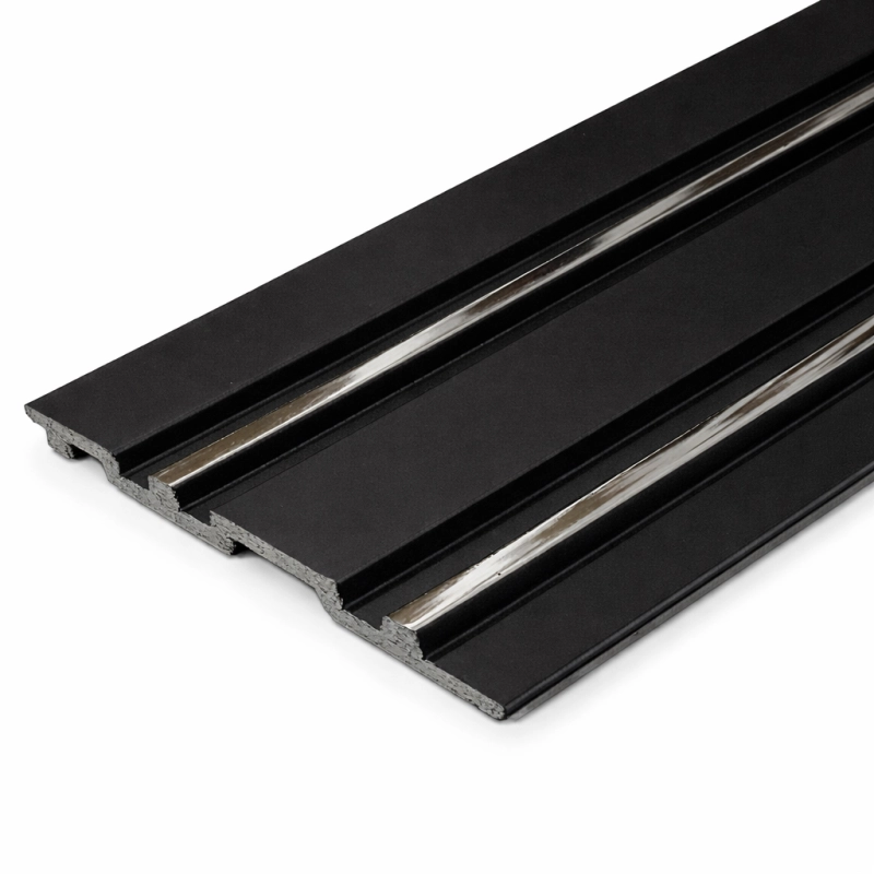 Декоративен линеен панел от PVC Дубай черно