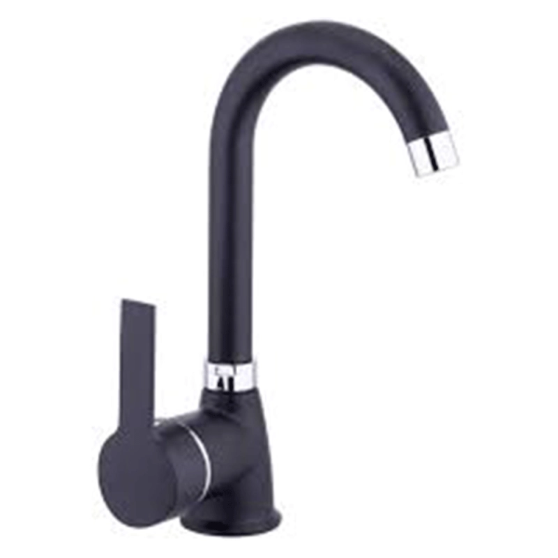 Смесител за кухня Тип Лебед - Черен